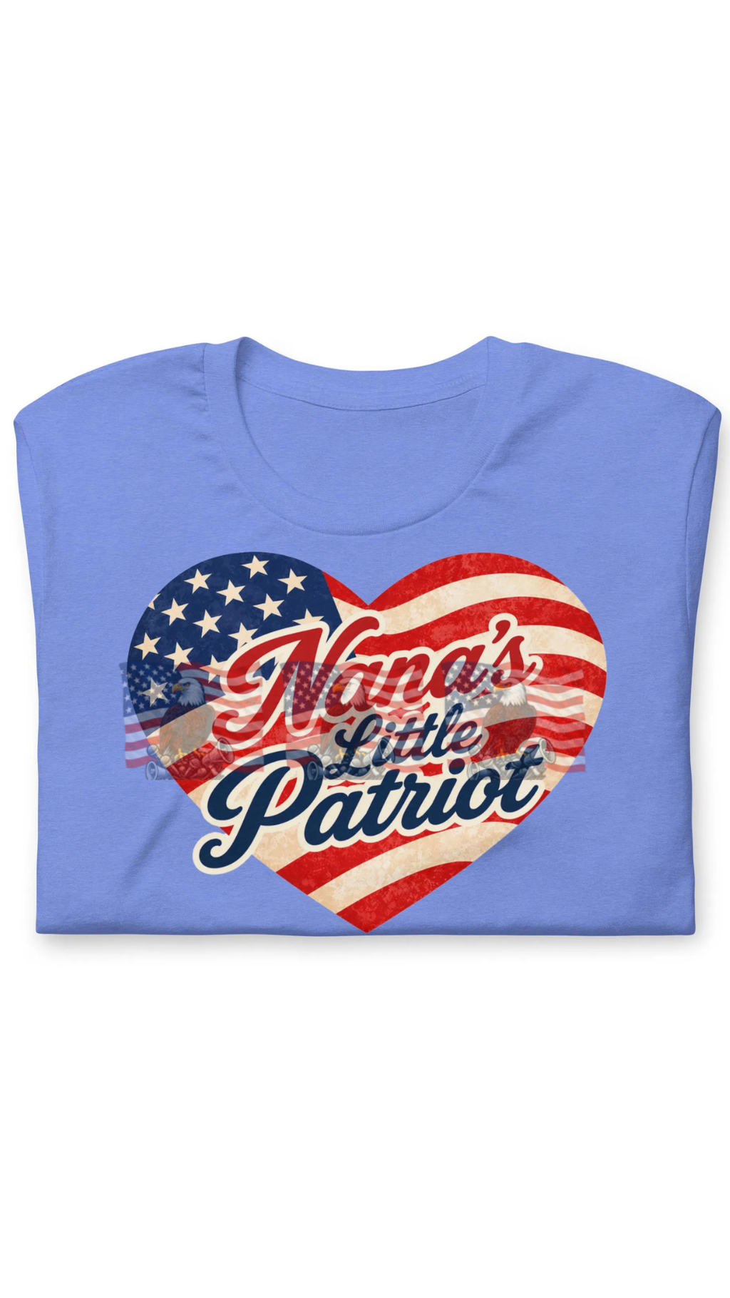 Nana's Little Patriot — Adult Patriotic American Flag Tee | Matching Nana Gift