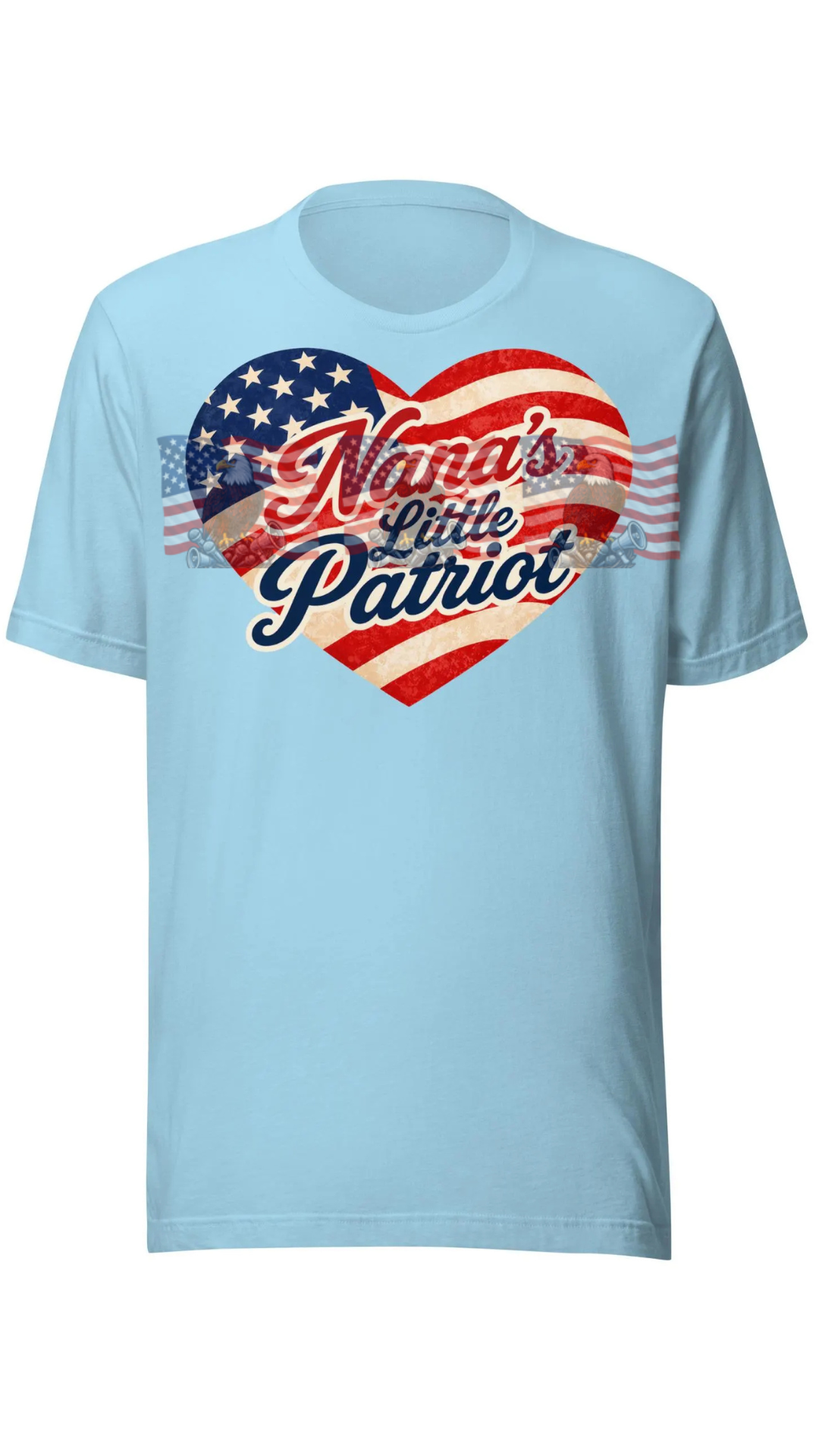 Nana's Little Patriot — Adult Patriotic American Flag Tee | Matching Nana Gift