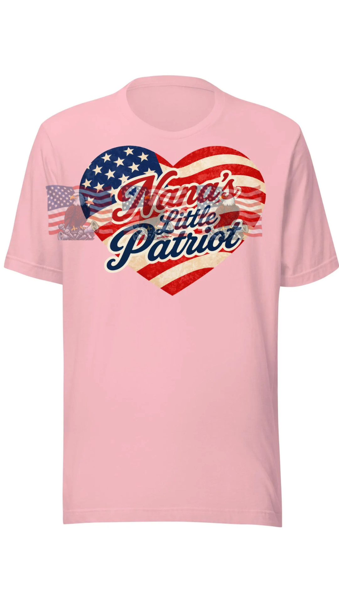 Nana's Little Patriot — Adult Patriotic American Flag Tee | Matching Nana Gift