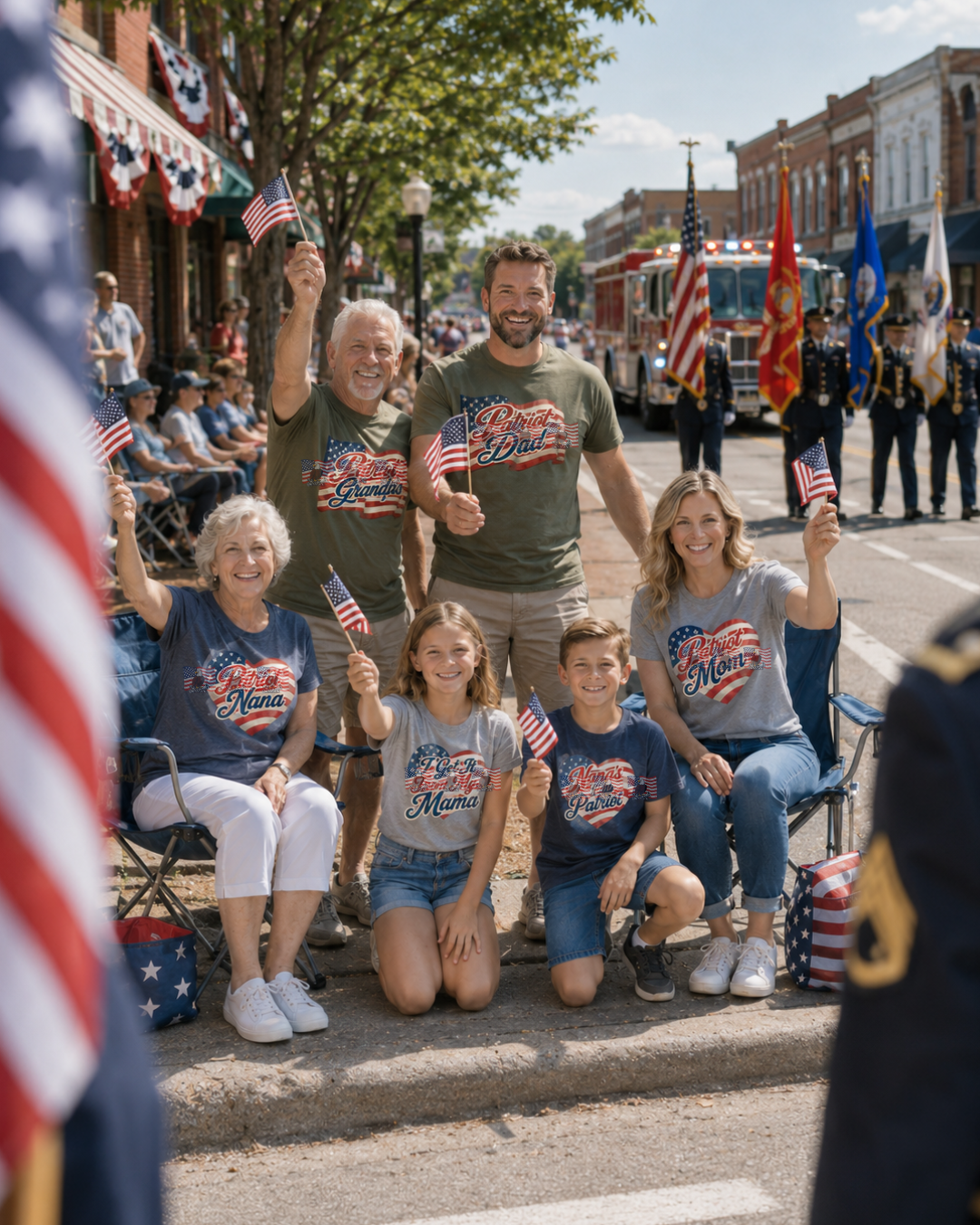 Patriot Grandpa — Patriotic American Flag Tee | Gift for Grandpa