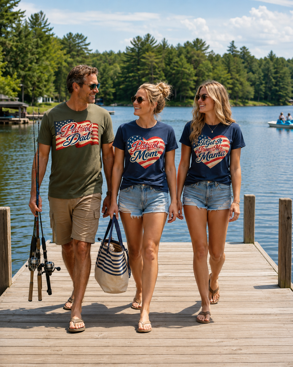 Patriot Dad — Patriotic American Flag Tee | Gift for Dad