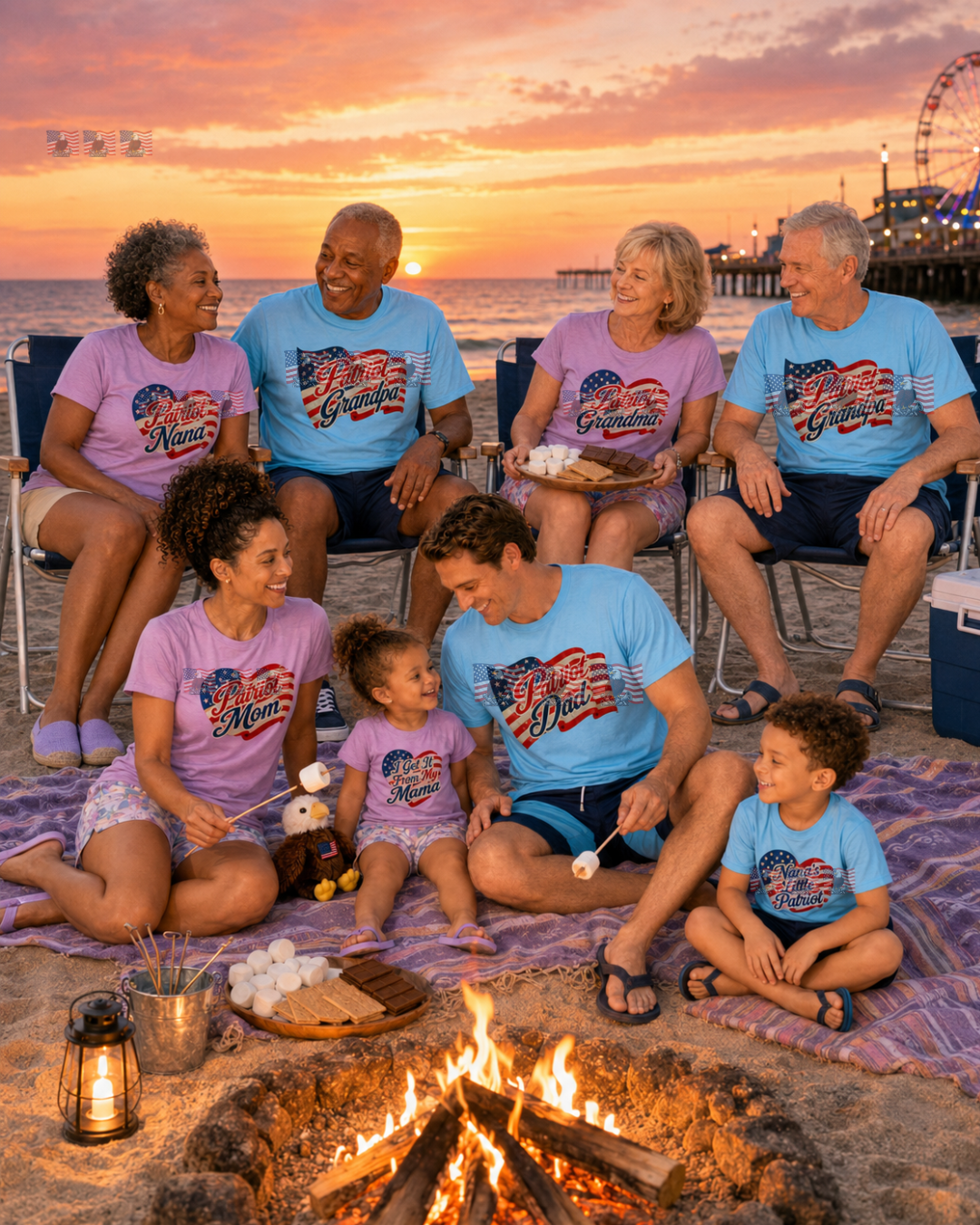 Patriot Mom — Patriotic American Flag Tee | Gift for Mom