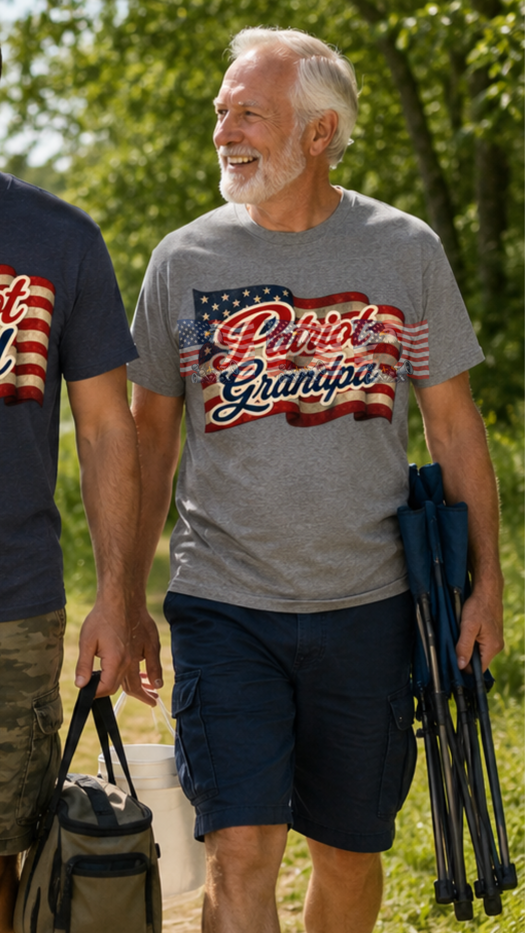 Patriot Grandpa — Patriotic American Flag Tee | Gift for Grandpa