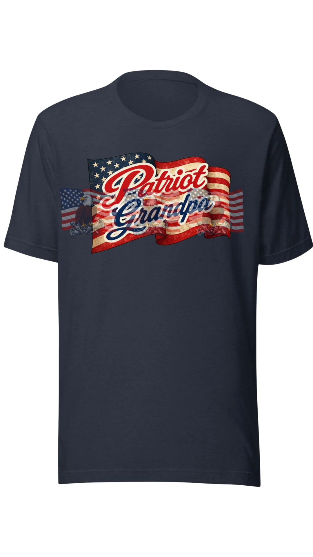 Patriot Grandpa — Patriotic American Flag Tee | Gift for Grandpa