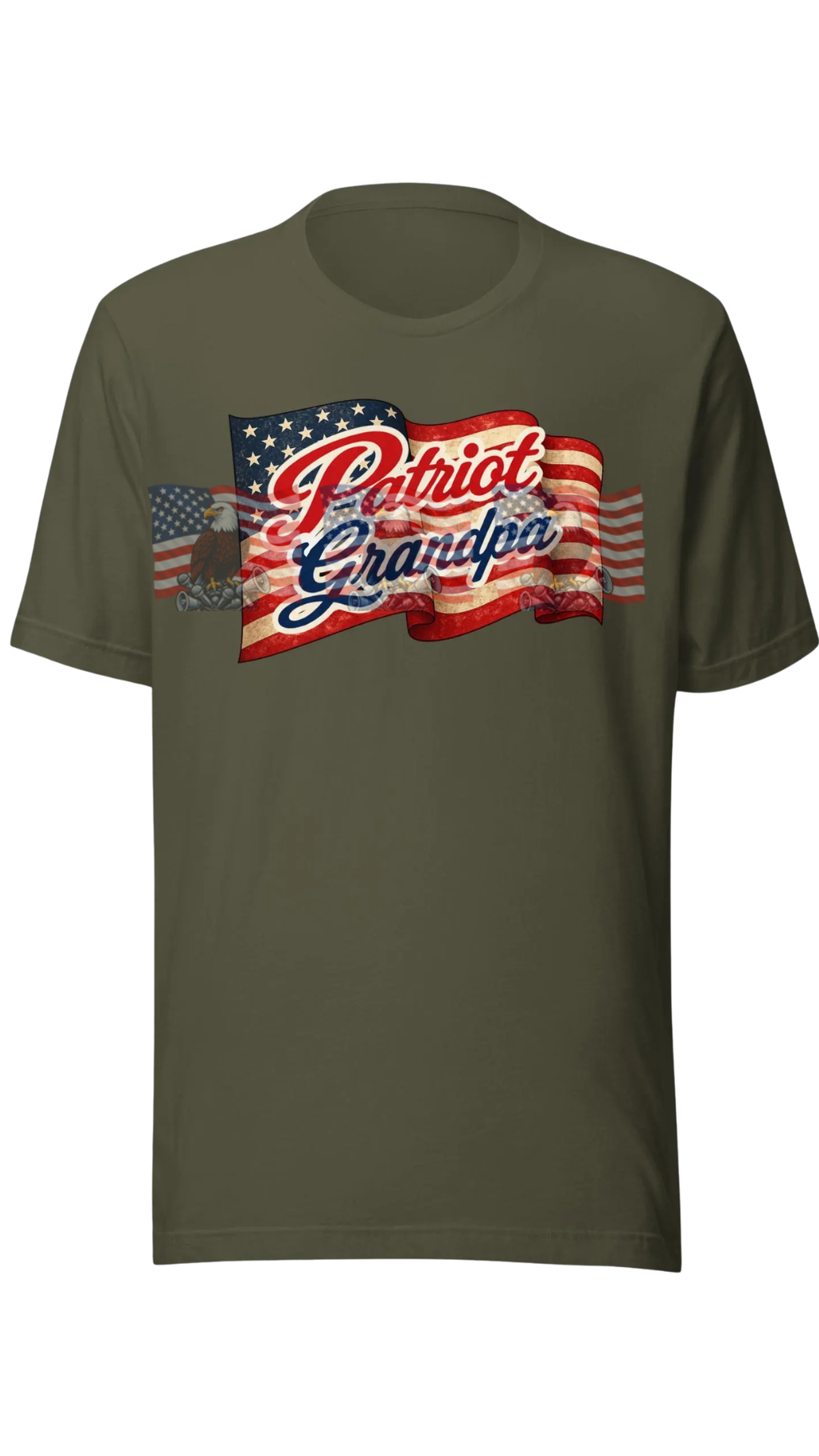 Patriot Grandpa — Patriotic American Flag Tee | Gift for Grandpa