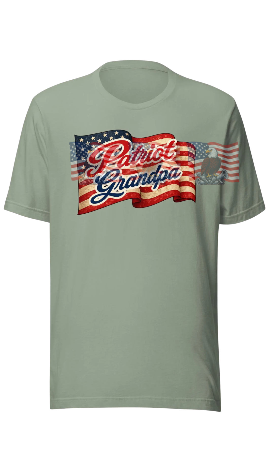 Patriot Grandpa — Patriotic American Flag Tee | Gift for Grandpa