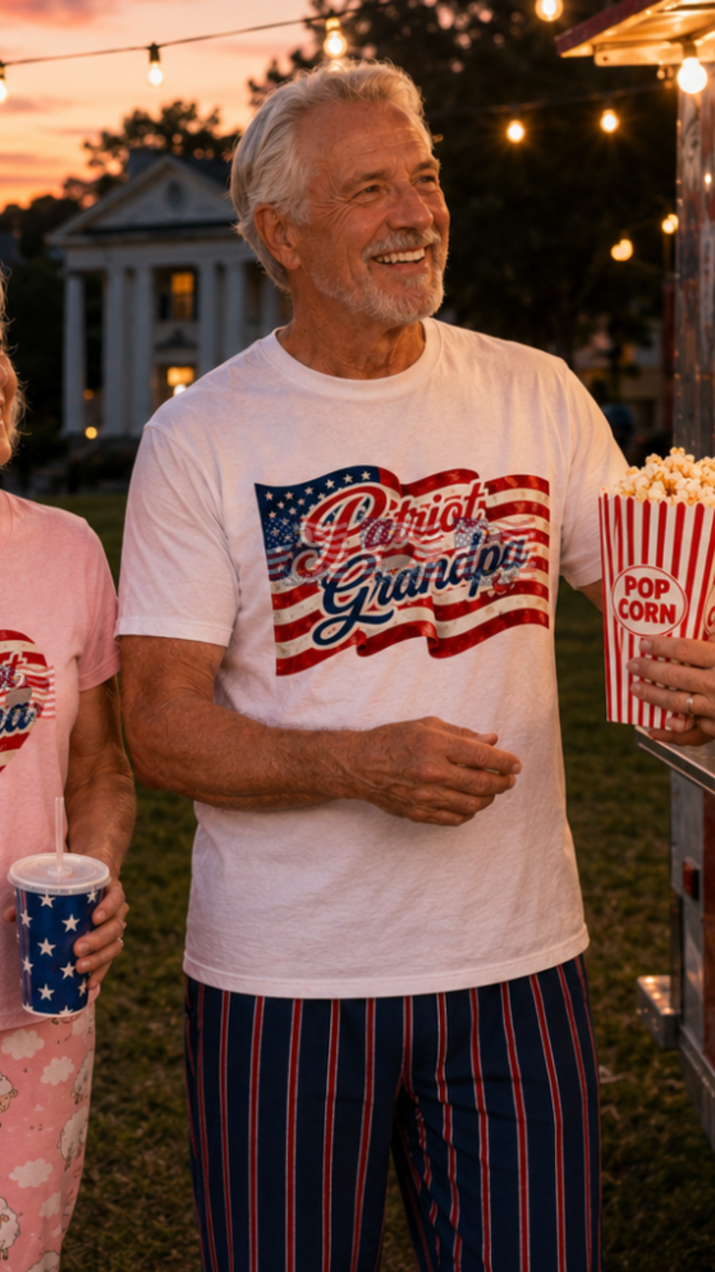 Patriot Grandpa — Patriotic American Flag Tee | Gift for Grandpa