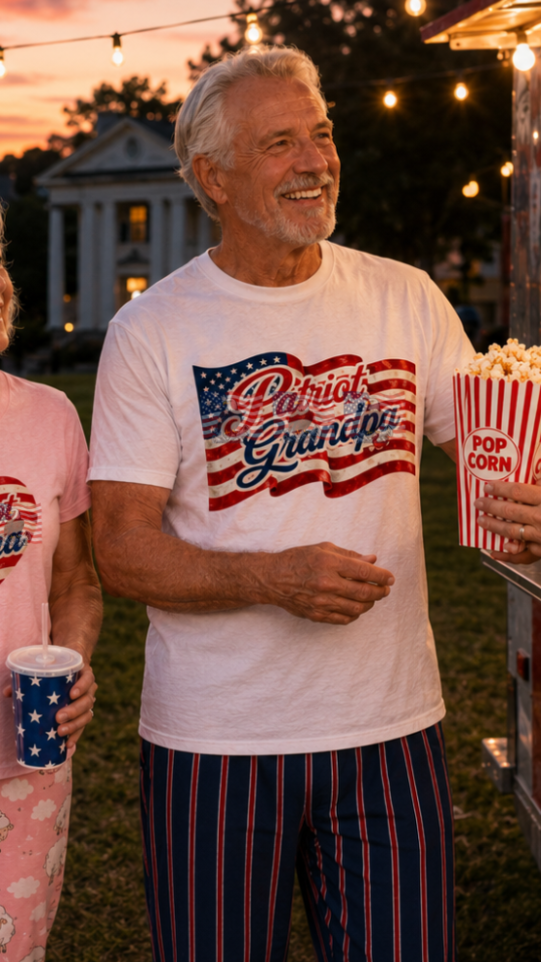Patriot Grandpa — Patriotic American Flag Tee | Gift for Grandpa