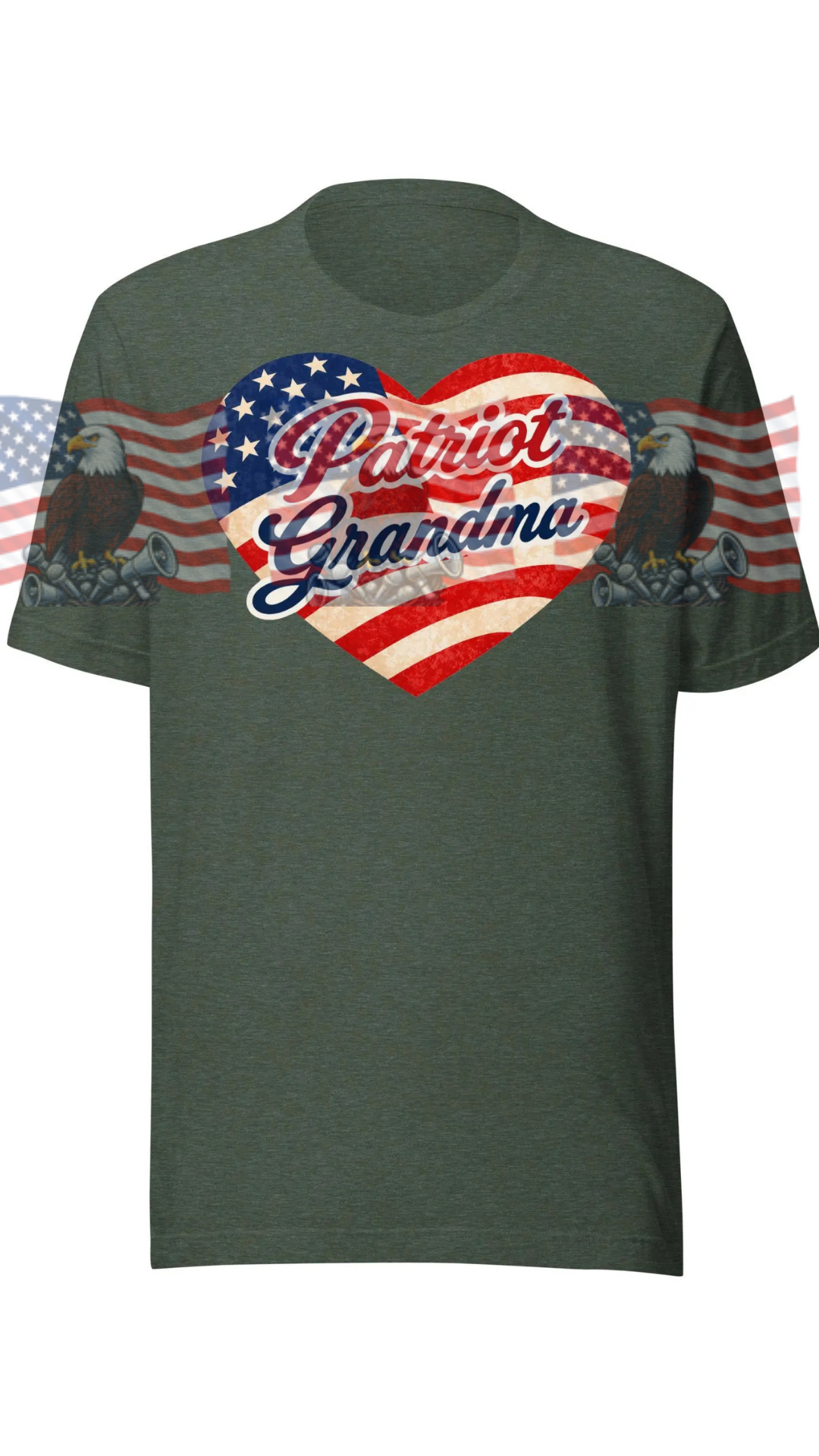 Patriot Grandma — Patriotic American Flag Tee | Gift for Grandma