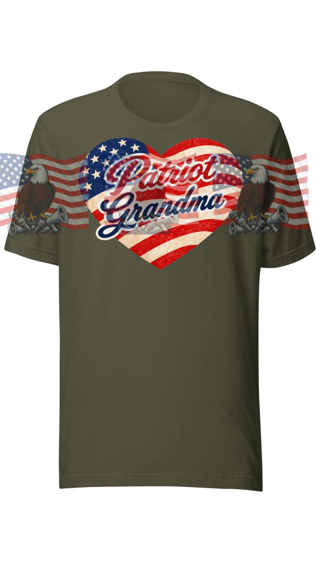 Patriot Grandma — Patriotic American Flag Tee | Gift for Grandma
