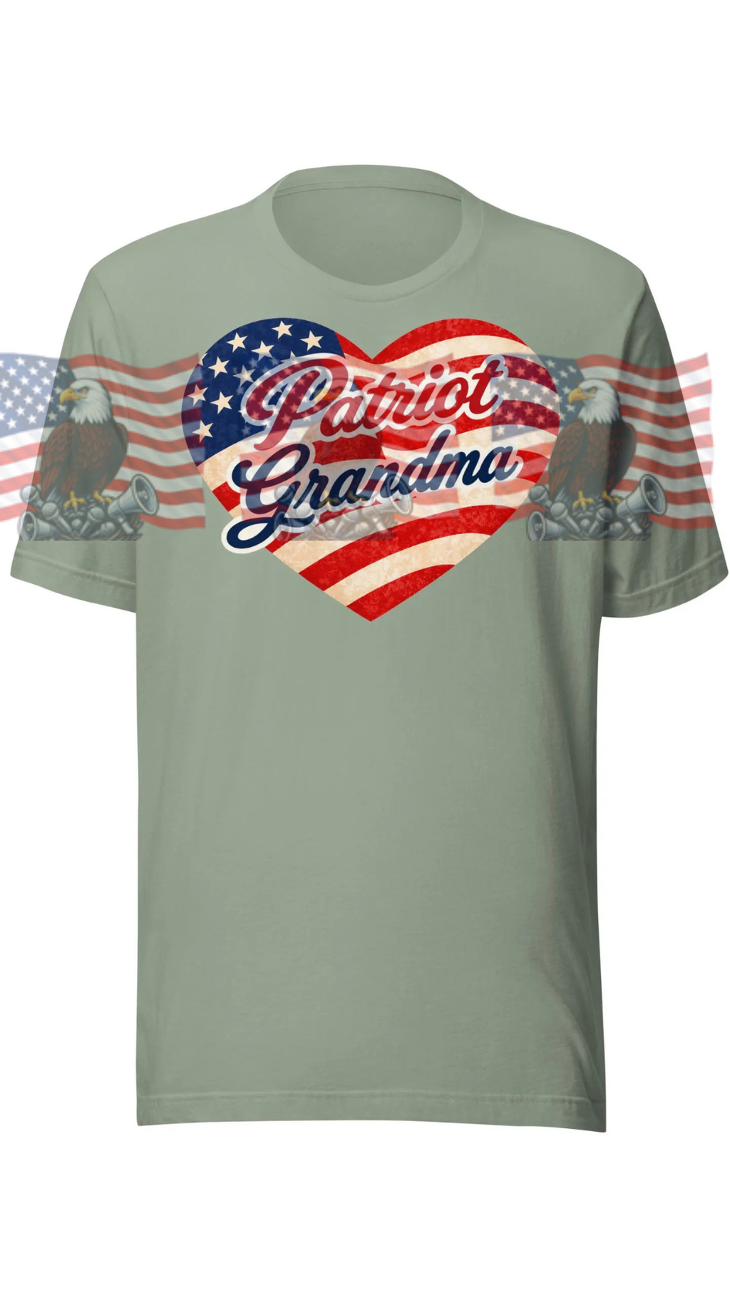 Patriot Grandma — Patriotic American Flag Tee | Gift for Grandma