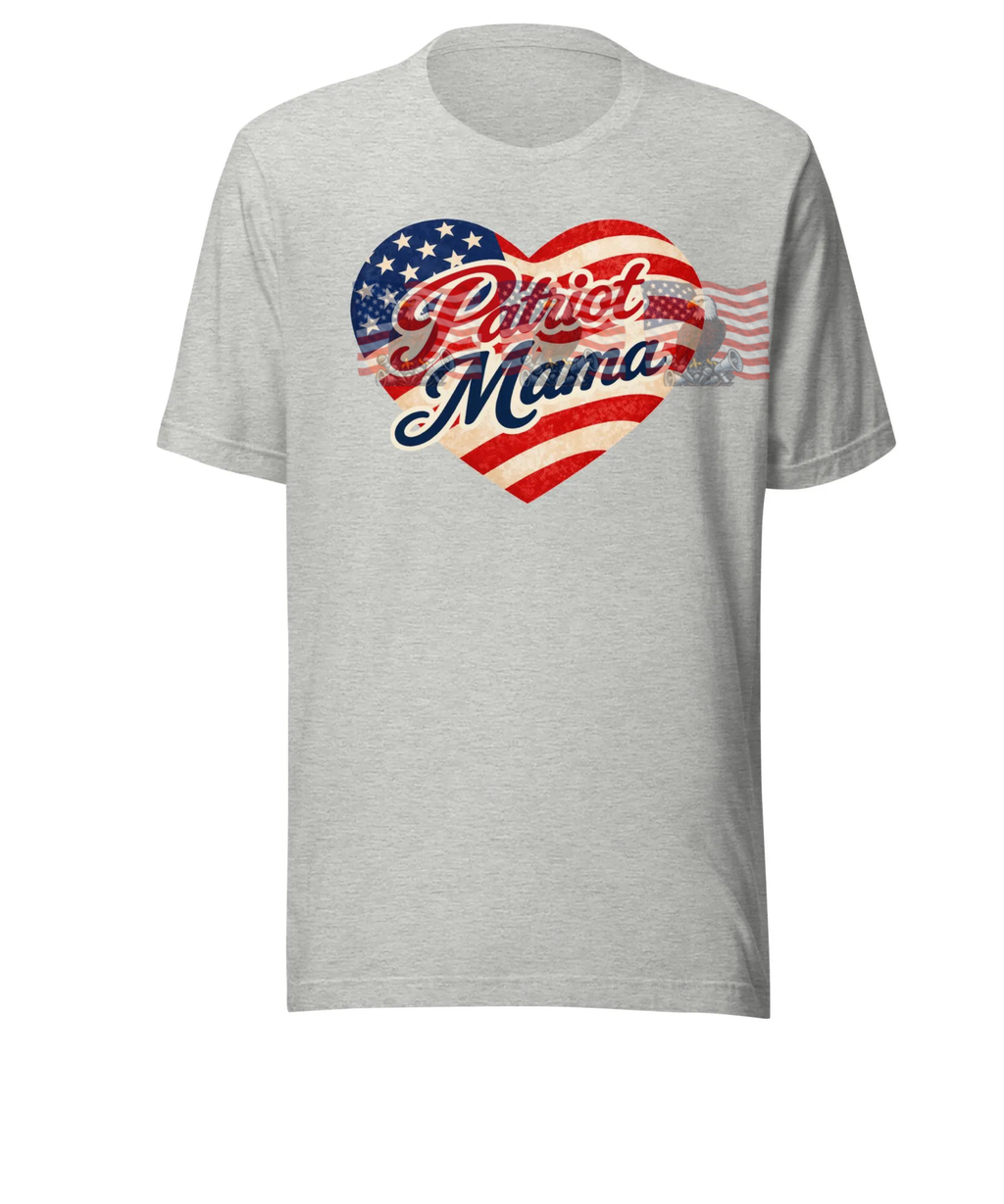 Patriot Mama — Patriotic American Flag Tee | Gift for Mom