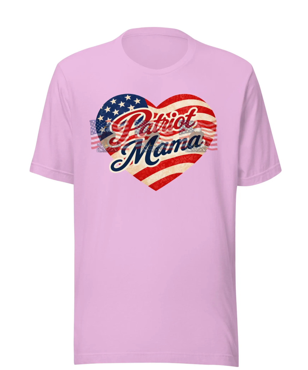 Patriot Mama — Patriotic American Flag Tee | Gift for Mom