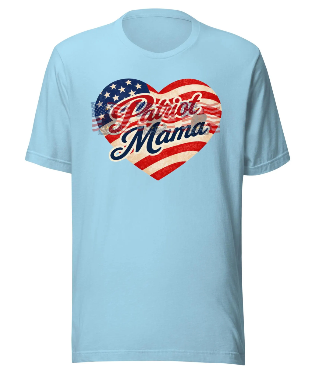 Patriot Mama — Patriotic American Flag Tee | Gift for Mom