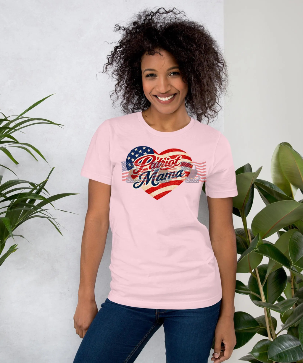 Patriot Mama — Patriotic American Flag Tee | Gift for Mom