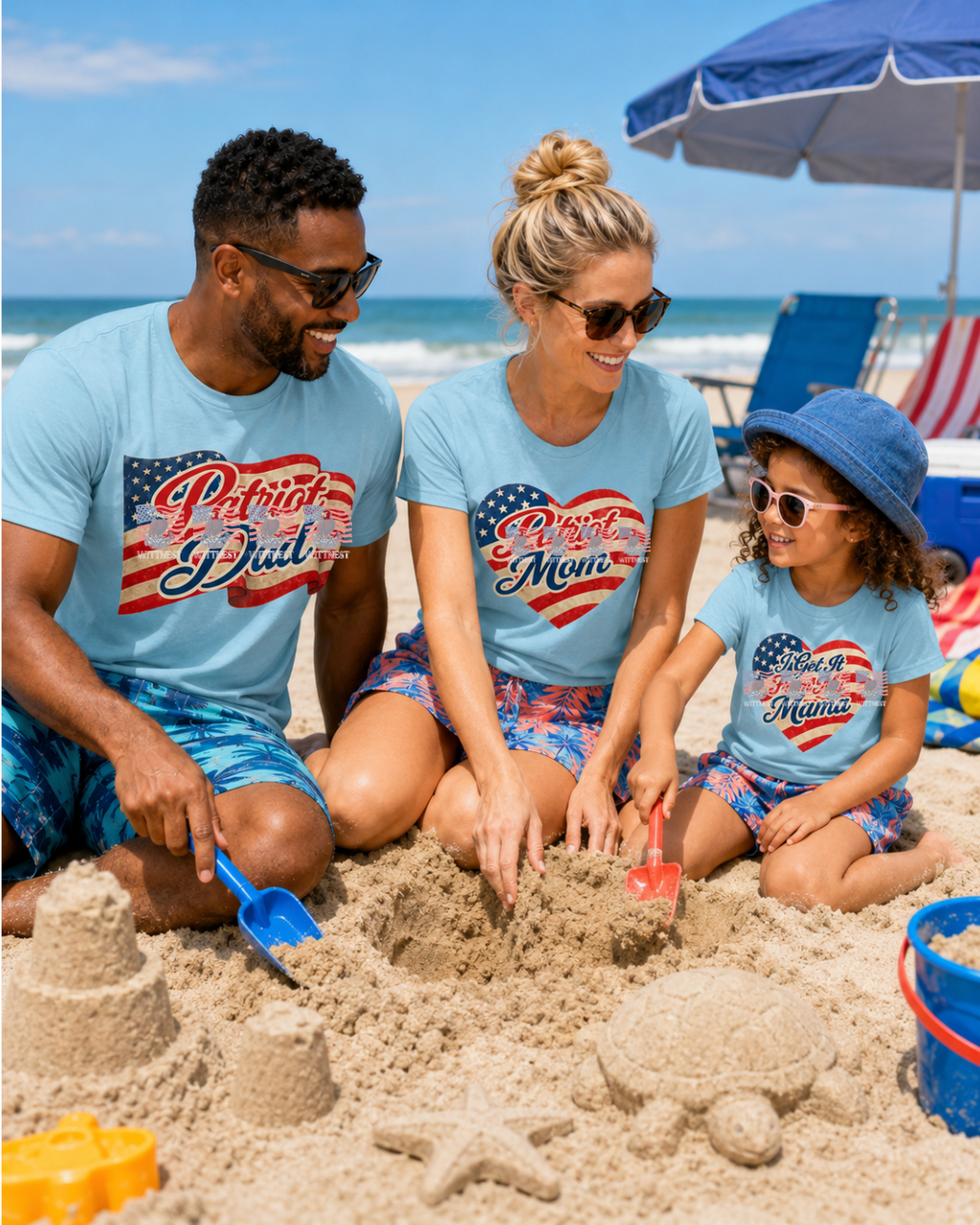 I Get It From My Mama — Kids Patriotic American Flag Tee | Matching Mama Gift