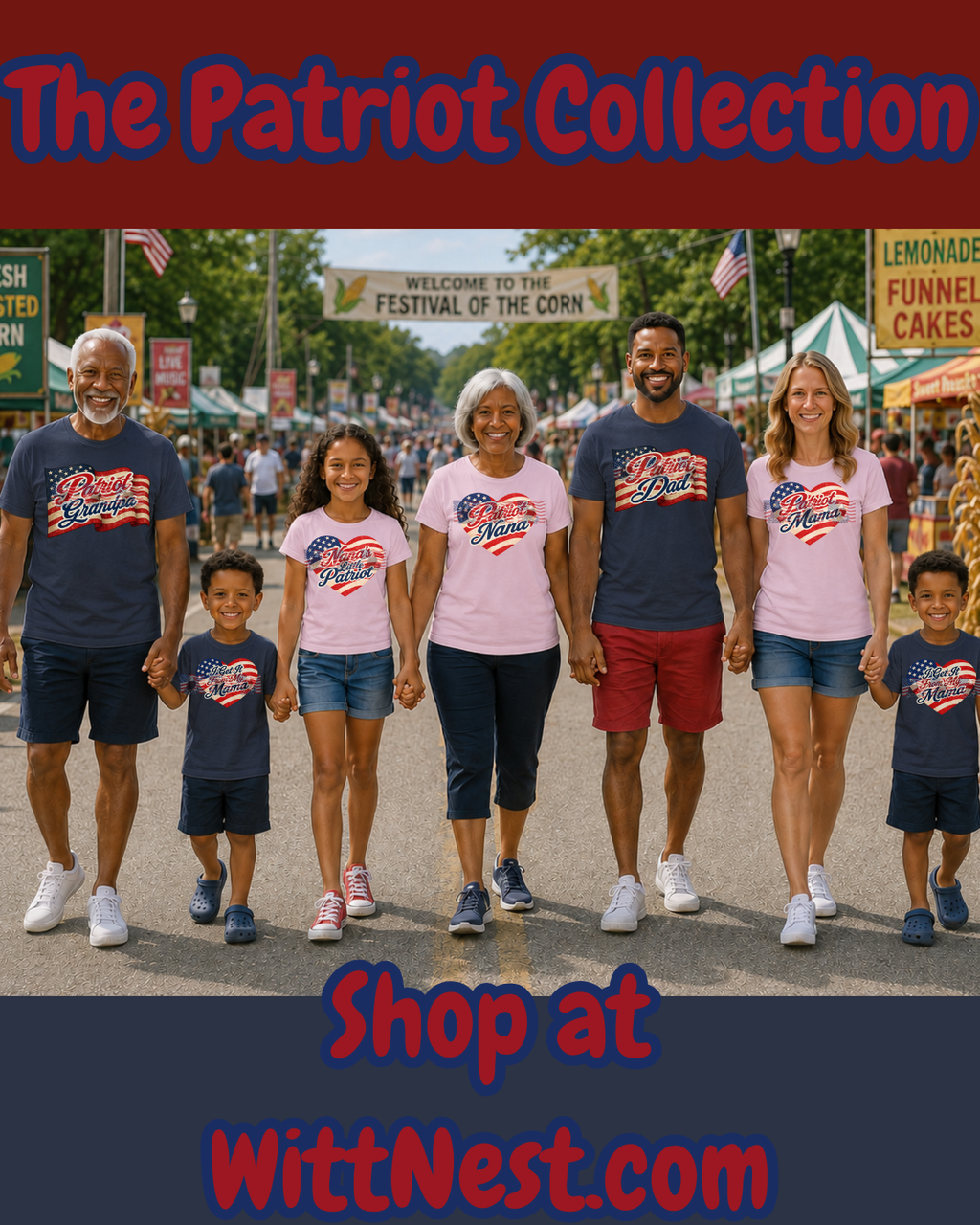 Patriot Mama — Patriotic American Flag Tee | Gift for Mom