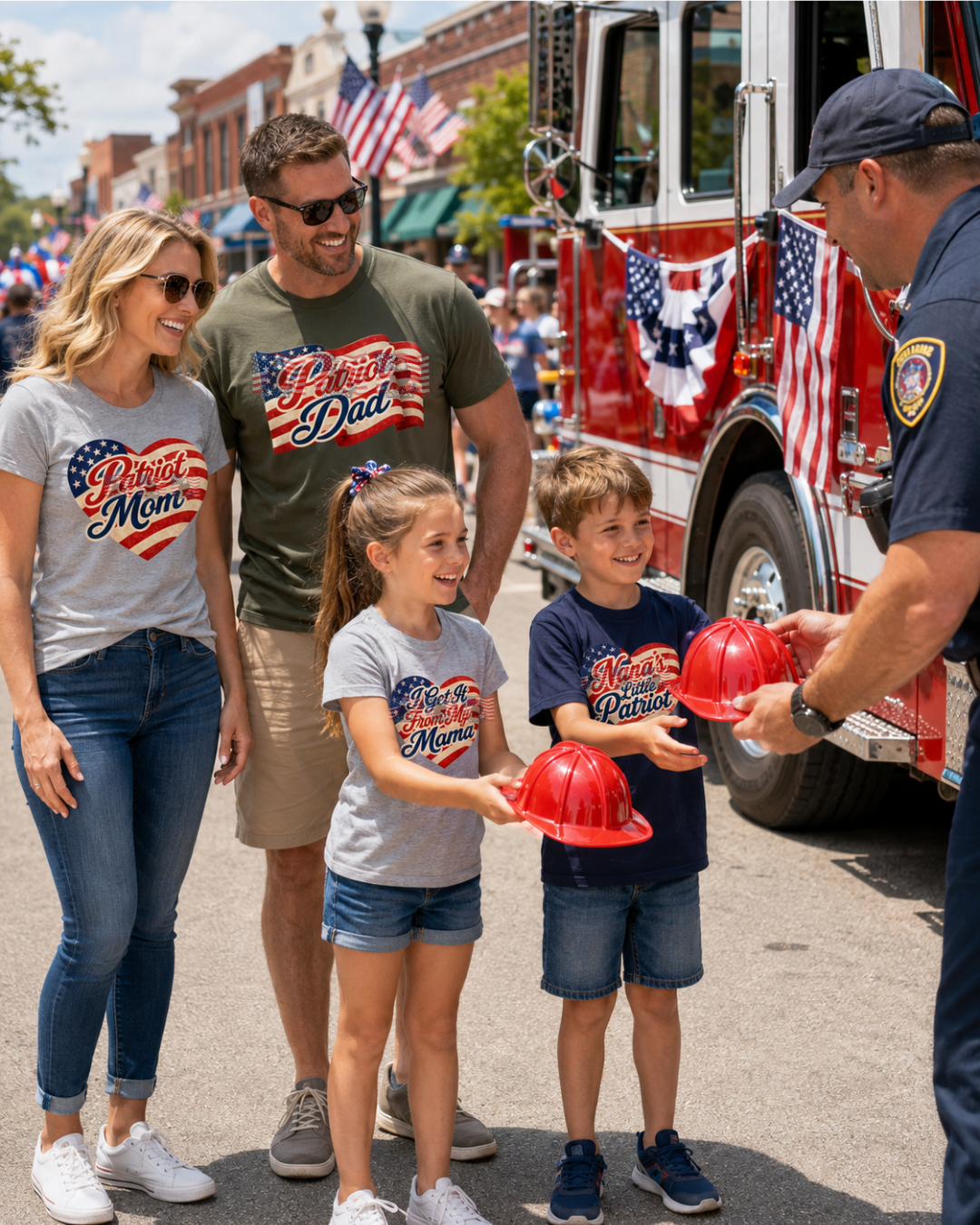 I Get It From My Mama — Kids Patriotic American Flag Tee | Matching Mama Gift