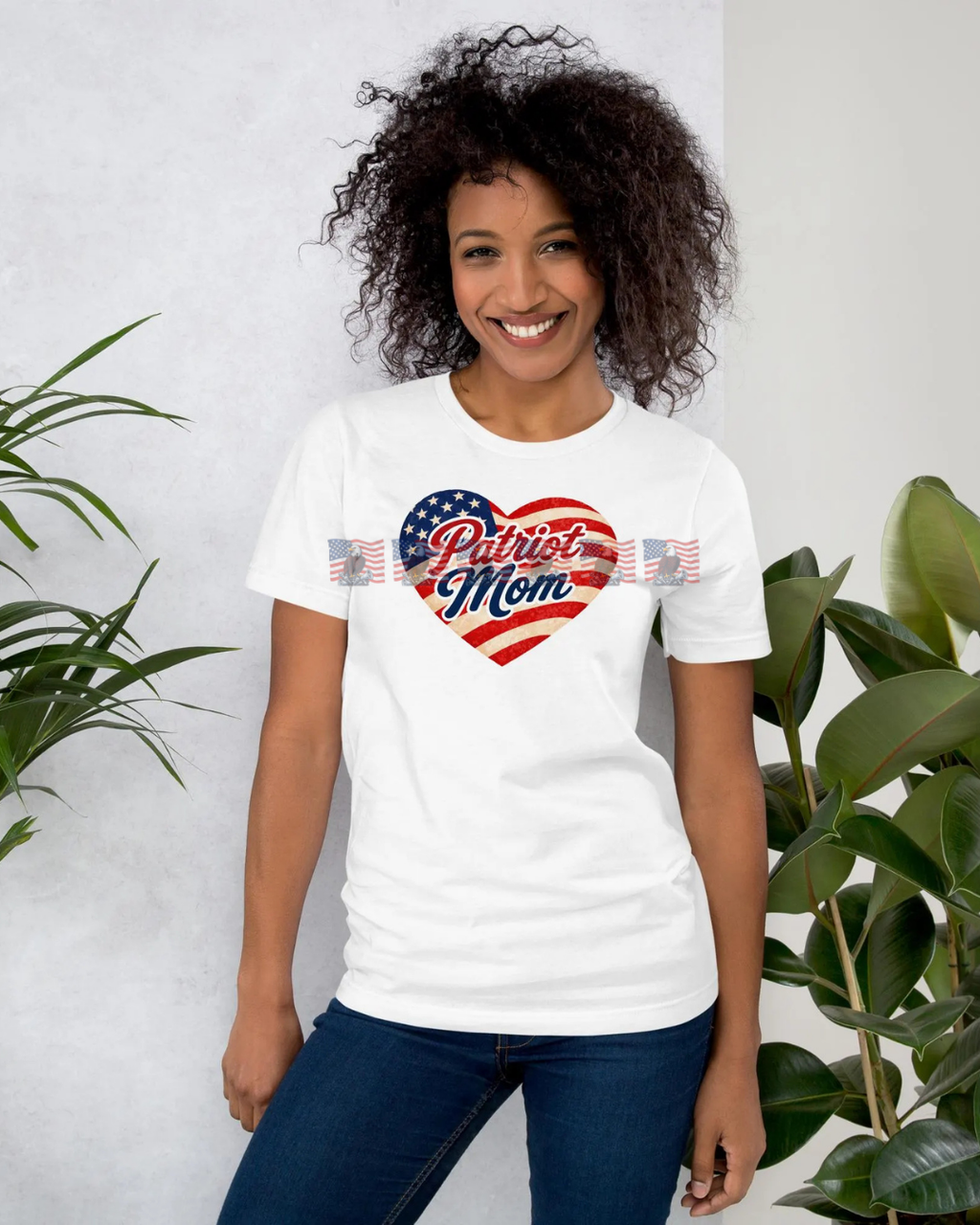 Patriot Mom — Patriotic American Flag Tee | Gift for Mom